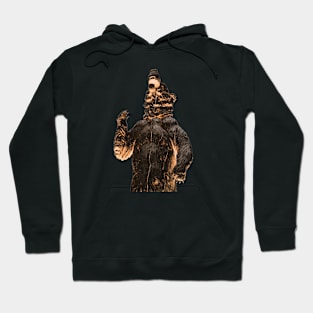 Bear on Black / Swiss Artwork Photography Hoodie